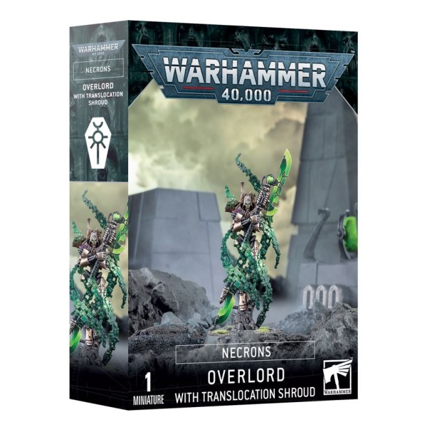 Warhammer 40k - Necrons - Overlord with Translocation Shroud