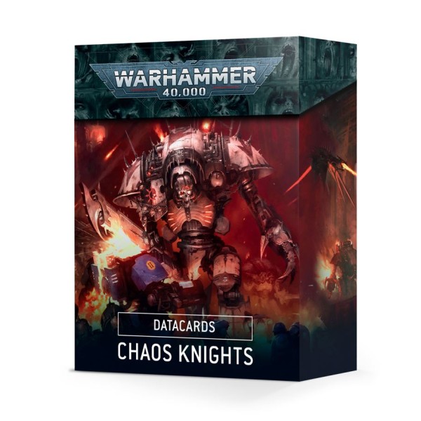 Clearance - Warhammer 40K - Chaos Knights - Data Cards