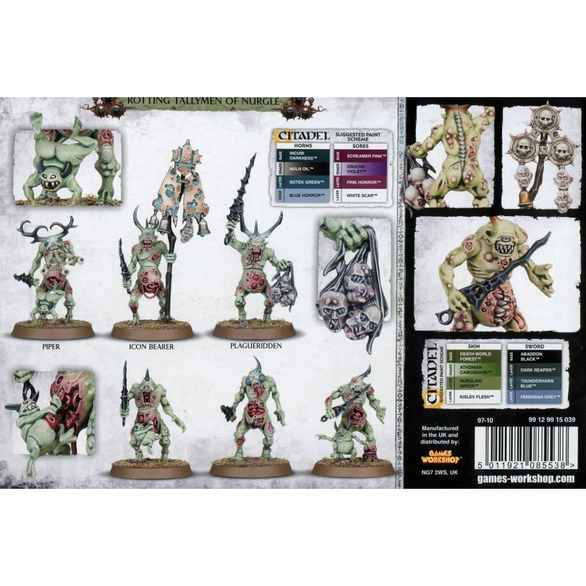 chaos daemons of nurgle Plaguebearers  Trophy Heads