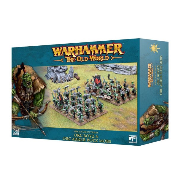 Warhammer - The Old World - Orc and Goblin Tribes - ORC BOYZ and ORC ARRER BOYZ MOB