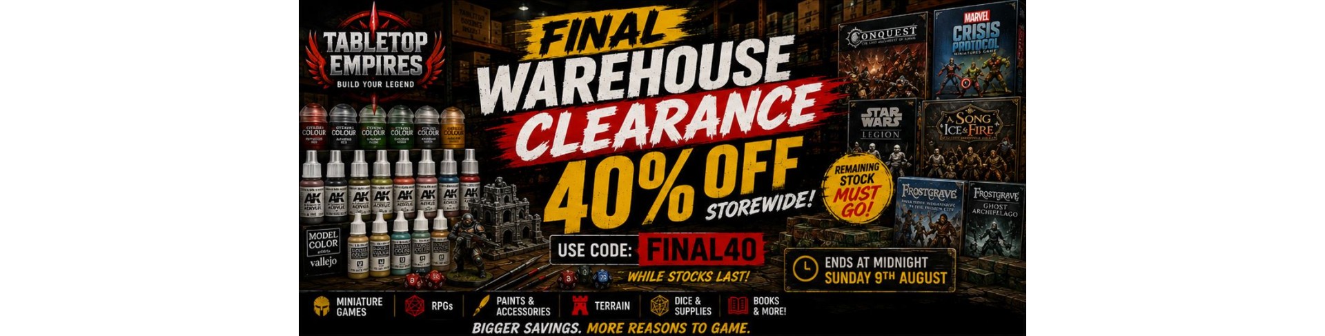 Final Clearance Sale 40%