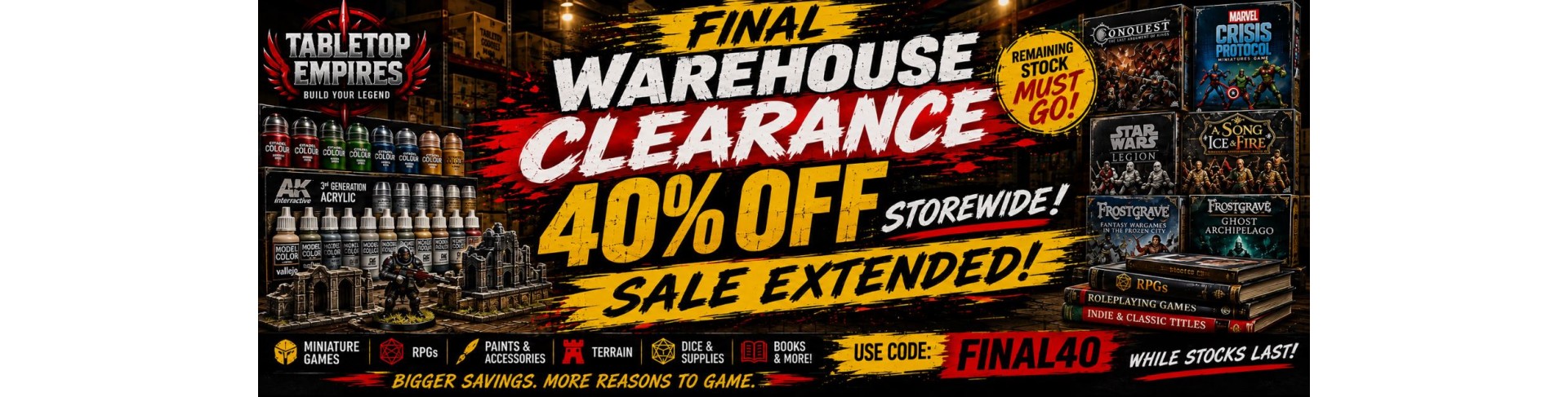 Final Clearance Sale 40%