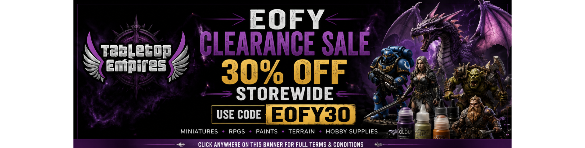 EOFY Clearance Sale 30%