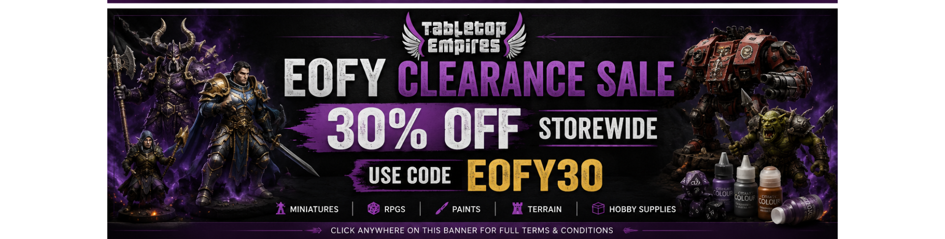 EOFY Clearance Sale 30% 2