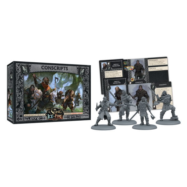 A Song of Ice and Fire - Tabletop Miniatures Game - Night's Watch Conscripts Unit Box