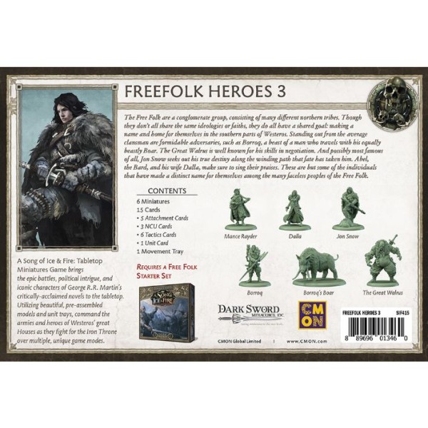 A Song of Ice and Fire - Tabletop Miniatures Game - Free Folk Heroes 3