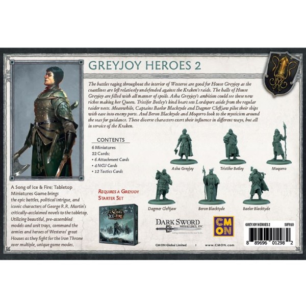 A Song of Ice and Fire - Tabletop Miniatures Game - Greyjoy Heroes 2