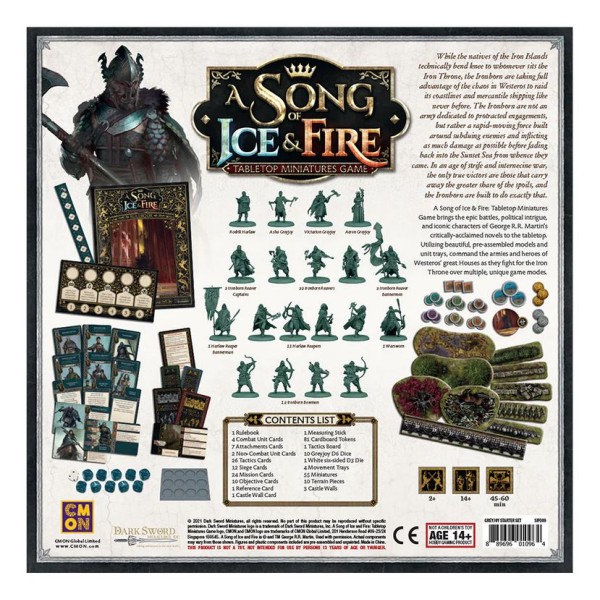 A Song of Ice and Fire - Tabletop Miniatures Game - Greyjoy Starter Set