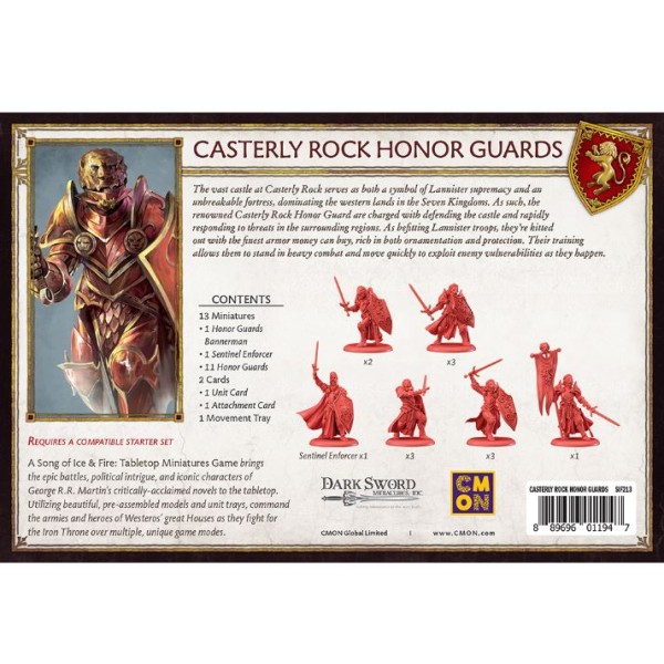 A Song of Ice and Fire - Tabletop Miniatures Game - Lannister - Casterly Rock Honor Guards