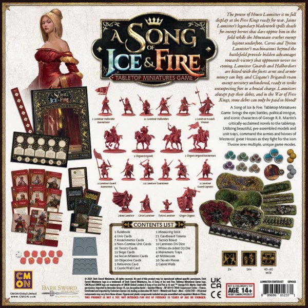 A Song of Ice and Fire - Tabletop Miniatures Game - Lannister Starter Set