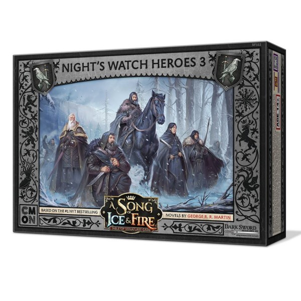 A Song of Ice and Fire - Tabletop Miniatures Game - NIGHT'S WATCH HEROES 3
