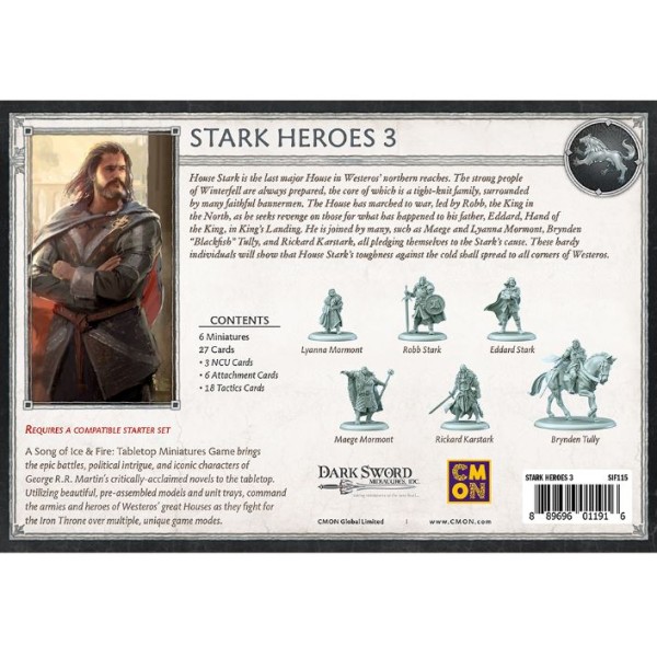 A Song of Ice and Fire - Tabletop Miniatures Game - Stark Heroes 3