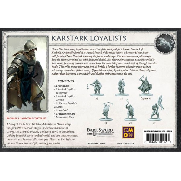 A Song of Ice and Fire - Tabletop Miniatures Game - Karstark Loyalists