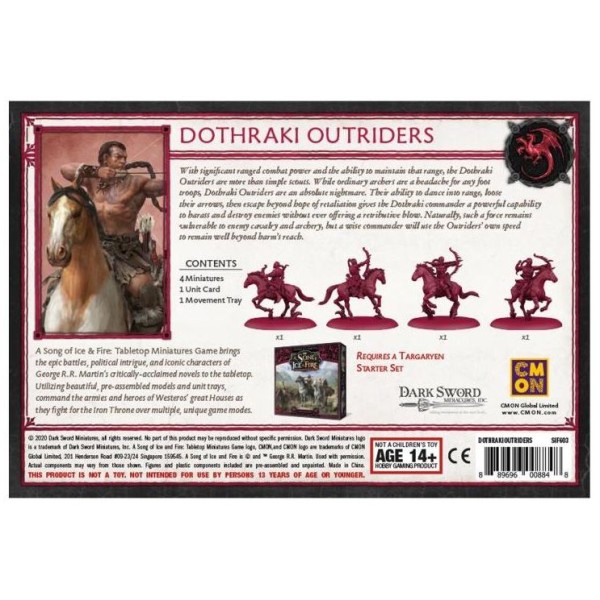 A Song of Ice and Fire - Tabletop Miniatures Game - Targaryen - Dothraki Outriders