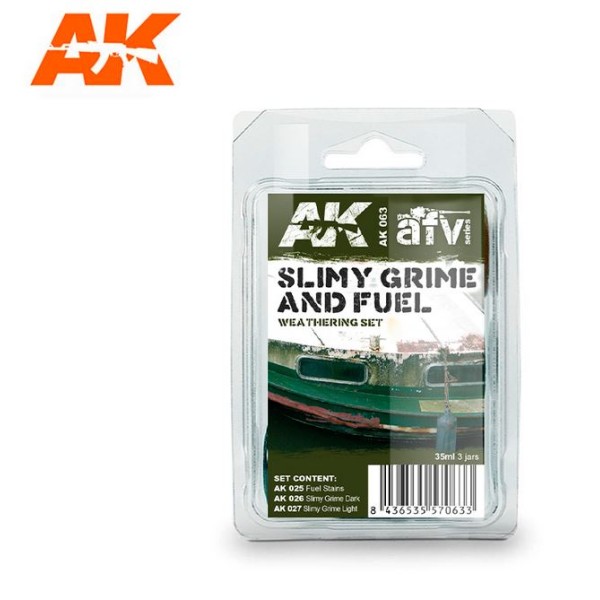 AK Interactive - Weathering set - Slimy Grime & Fuel