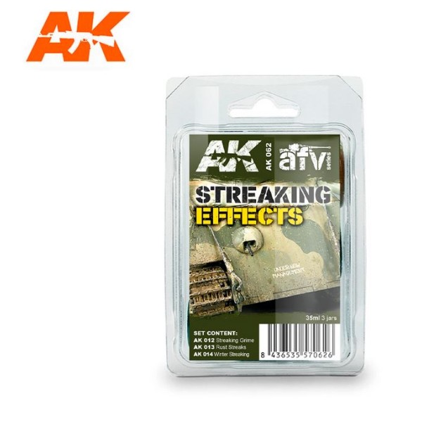 AK Interactive - Weathering set - Streaking Effects