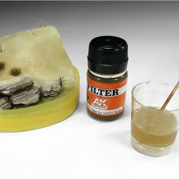 AK Interactive - Diorama Effects - RESIN WATER 2 COMPONENTS EPOXY RESIN 375ml