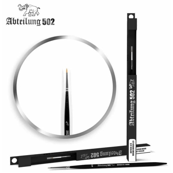 Abteilung 502 Deluxe Brushes - Round Brush 4/0