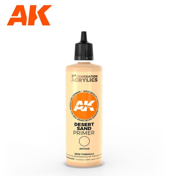 AK Interactive - 3rd Generation - SURFACE PRIMER - DESERT SAND (100ml)