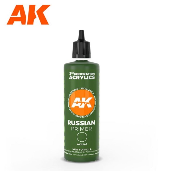 AK Interactive - 3rd Generation - SURFACE PRIMER - RUSSIAN GREEN (100ml)