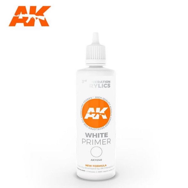 AK Interactive - 3rd Generation - Surface PRIMER - White (100ml)