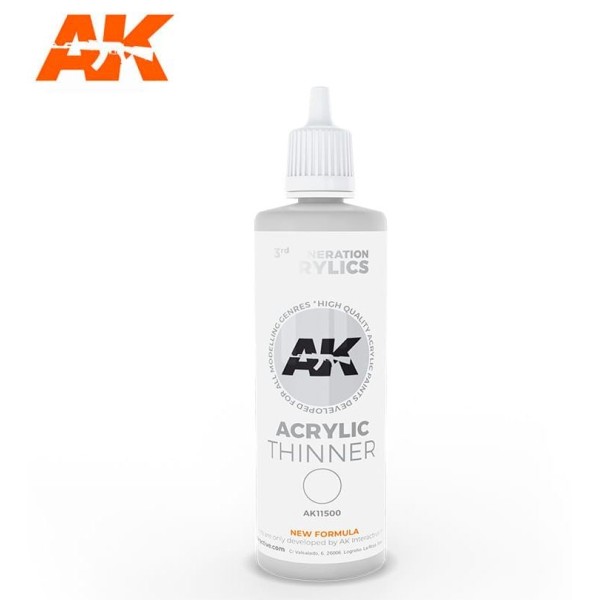 AK Interactive - 3rd Generation - Acrylic Thinner (100ml)