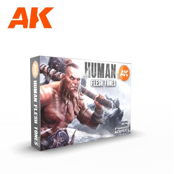 AK Interactive - 3rd Generation Acrylics Set - HUMAN FLESH TONES