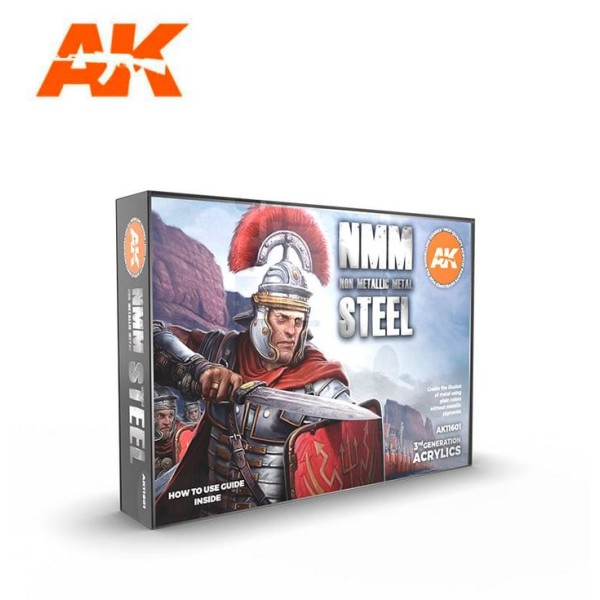 AK Interactive - 3rd Generation Acrylics Set - NMM STEEL