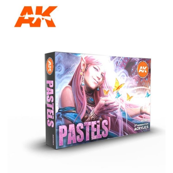 AK Interactive - 3rd Generation Acrylics Set - PASTEL COLORS