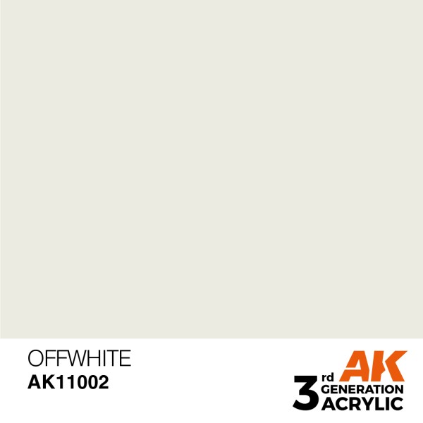 AK Interactive - 3rd Generation Acrylics 17ml - OFFWHITE – STANDARD