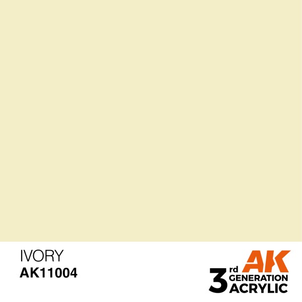 AK Interactive - 3rd Generation Acrylics 17ml - IVORY – STANDARD