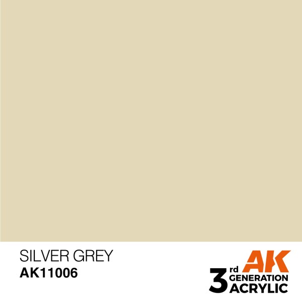 AK Interactive - 3rd Generation Acrylics 17ml - SILVER GREY – STANDARD
