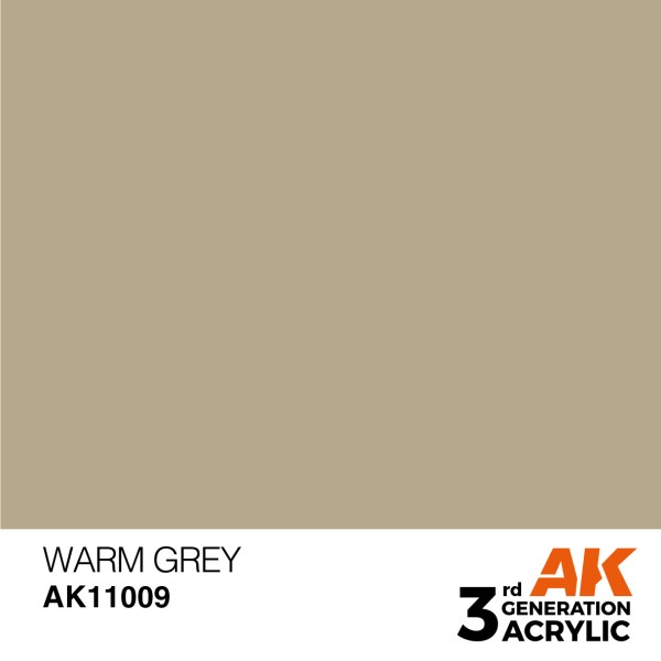 AK Interactive - 3rd Generation Acrylics 17ml - WARM GREY – STANDARD
