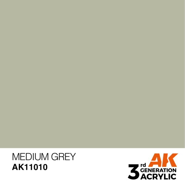 AK Interactive - 3rd Generation Acrylics 17ml - MEDIUM GREY – STANDARD