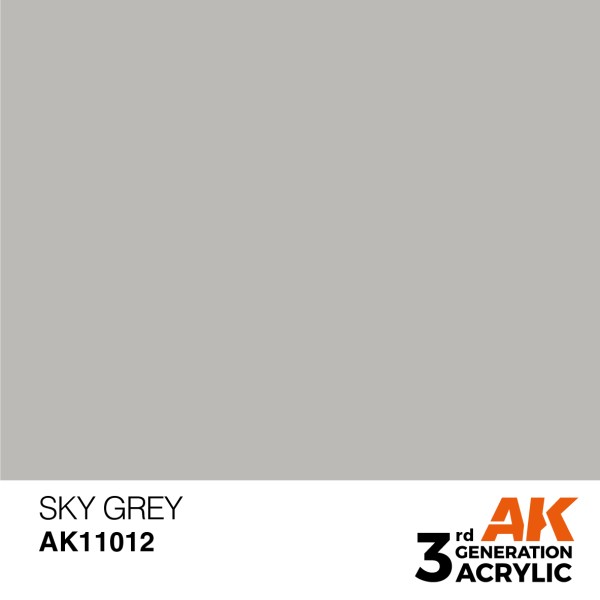 AK Interactive - 3rd Generation Acrylics 17ml - SKY GREY FS 36463 – STANDARD