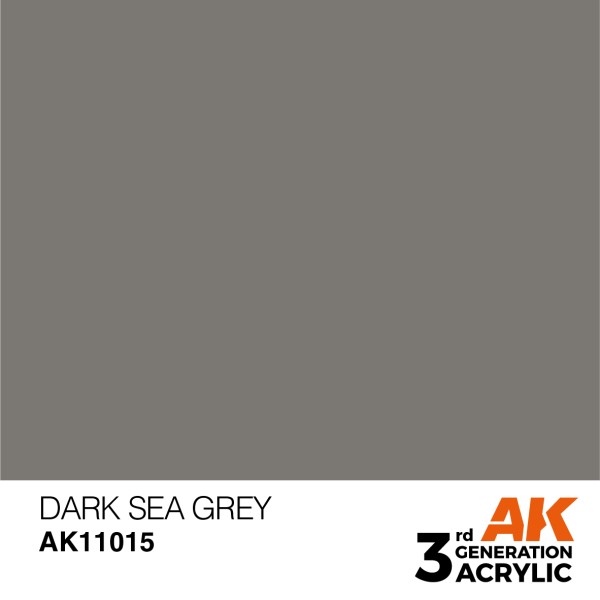 AK Interactive - 3rd Generation Acrylics 17ml - DARK SEA GREY - STANDARD
