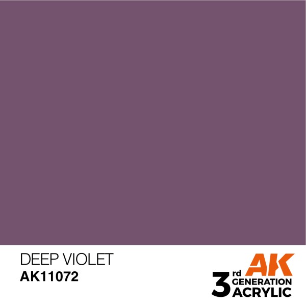 AK Interactive - 3rd Generation Acrylics 17ml - DEEP VIOLET - Intense
