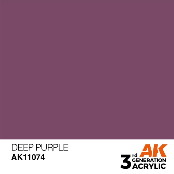 AK Interactive - 3rd Generation Acrylics 17ml - DEEP PURPLE - INTENSE