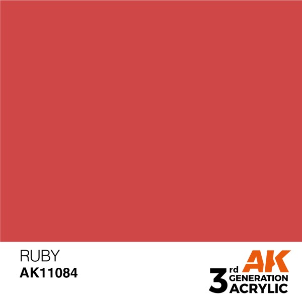 AK Interactive - 3rd Generation Acrylics 17ml - RUBY – STANDARD