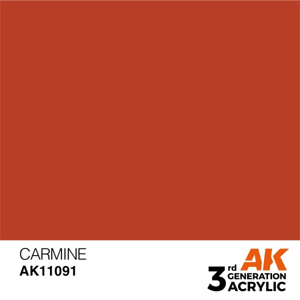 AK Interactive - 3rd Generation Acrylics 17ml - CARMINE – STANDARD