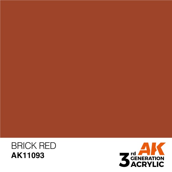 AK Interactive - 3rd Generation Acrylics 17ml - BRICK RED – STANDARD
