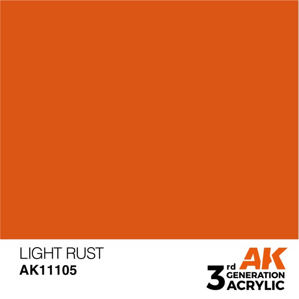 AK Interactive - 3rd Generation Acrylics 17ml - LIGHT RUST – STANDARD