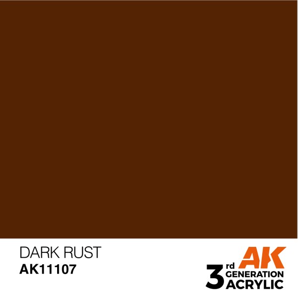AK Interactive - 3rd Generation Acrylics 17ml - DARK RUST – STANDARD