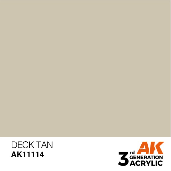 AK Interactive - 3rd Generation Acrylics 17ml - DECK TAN – STANDARD