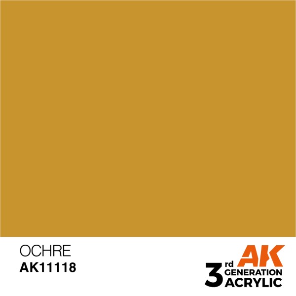 AK Interactive - 3rd Generation Acrylics 17ml - OCHRE – STANDARD