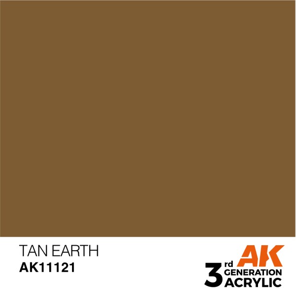 AK Interactive - 3rd Generation Acrylics 17ml - TAN EARTH – STANDARD