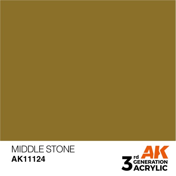 AK Interactive - 3rd Generation Acrylics 17ml - MIDDLE STONE – STANDARD