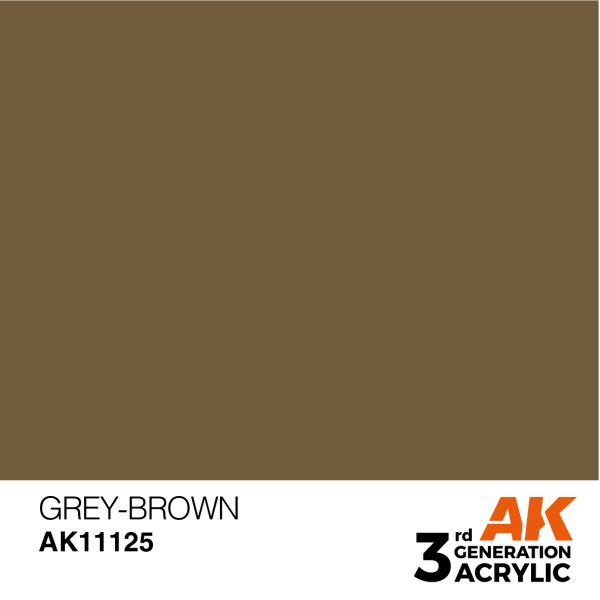 AK Interactive - 3rd Generation Acrylics 17ml - GREY-BROWN – STANDARD
