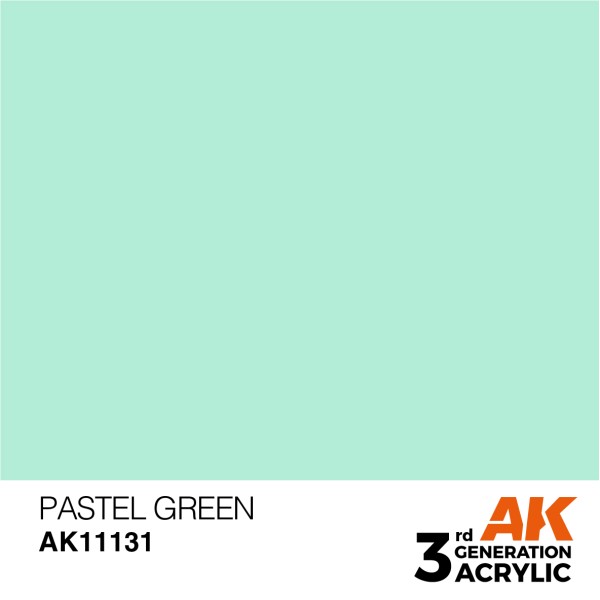 AK Interactive - 3rd Generation Acrylics 17ml - PASTEL GREEN – STANDARD