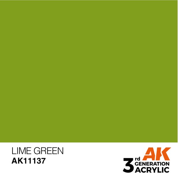 AK Interactive - 3rd Generation Acrylics 17ml - LIME GREEN – STANDARD
